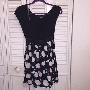 Black and white dress